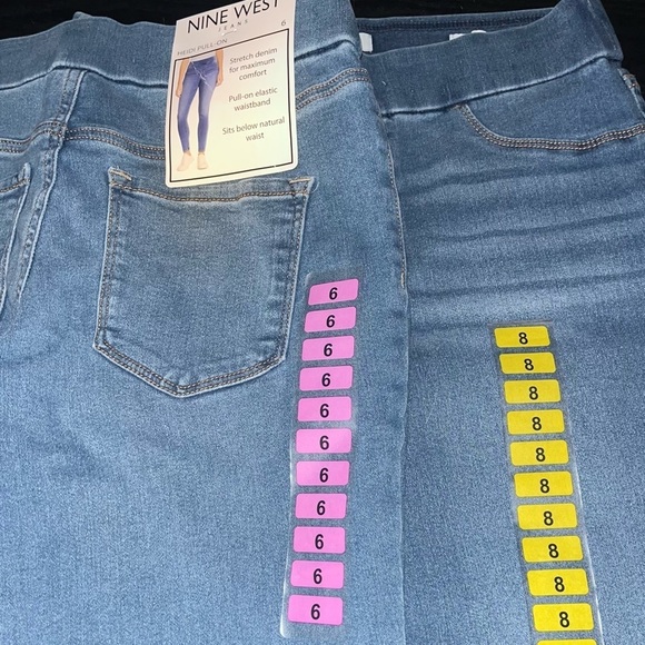 Nine West Women's Heidi Pull-On Denim Pants - Picture 3 of 4